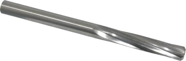 Made in USA - 3/8" High Speed Steel 6 Flute Chucking Reamer - Spiral Flute, 3/8" Straight Shank, 1-3/4" Flute Length, 5" OAL - Americas Industrial Supply