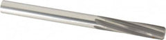 Made in USA - 1/2" High Speed Steel 6 Flute Chucking Reamer - Spiral Flute, 1/2" Straight Shank, 2" Flute Length, 6" OAL - Americas Industrial Supply