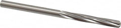 Made in USA - Letter D High Speed Steel 6 Flute Chucking Reamer - Spiral Flute, 0.246" Straight Shank, 1-1/2" Flute Length, 4" OAL - Americas Industrial Supply