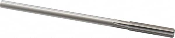 Made in USA - 21/64" Cobalt 6 Flute Chucking Reamer - Straight Flute, 0.2792" Straight Shank, 1-1/2" Flute Length, 6" OAL - Americas Industrial Supply