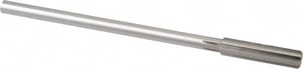 Made in USA - 13/32" Cobalt 6 Flute Chucking Reamer - Straight Flute, 0.3105" Straight Shank, 1-3/4" Flute Length, 7" OAL - Americas Industrial Supply