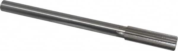 Made in USA - 3/4" Cobalt 8 Flute Chucking Reamer - Straight Flute, 5/8" Straight Shank, 2-1/2" Flute Length, 9-1/2" OAL - Americas Industrial Supply