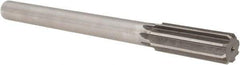 Made in USA - 29/32" Cobalt 8 Flute Chucking Reamer - Straight Flute, 3/4" Straight Shank, 2-5/8" Flute Length, 10" OAL - Americas Industrial Supply