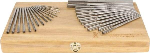 Made in USA - 1/8" to 1/2", Chucking Reamer Set - Straight Flute, Right Hand Cut, 29 Pieces - Americas Industrial Supply