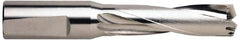 Guhring - 35 to 37.5mm Diam, 3xD, 114mm Max Depth, 1-1/4" Shank Diam, 154mm Flute, 218mm OAL, Replaceable Tip Drill - RT 800 WP Insert, 6.1 Seat Size, Series 5242 - Americas Industrial Supply