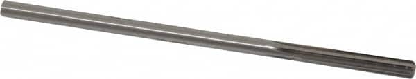 Made in USA - #3 Cobalt 6 Flute Chucking Reamer - Straight Flute, 0.2075" Straight Shank, 1-1/4" Flute Length, 5" OAL - Americas Industrial Supply
