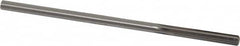 Made in USA - #3 Cobalt 6 Flute Chucking Reamer - Straight Flute, 0.2075" Straight Shank, 1-1/4" Flute Length, 5" OAL - Americas Industrial Supply