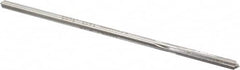 Made in USA - #18 Cobalt 6 Flute Chucking Reamer - Straight Flute, 0.1595" Straight Shank, 1-1/8" Flute Length, 4-1/2" OAL - Americas Industrial Supply