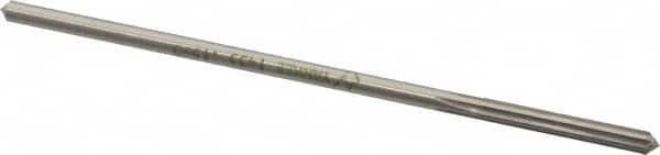 Made in USA - #21 Cobalt 6 Flute Chucking Reamer - Straight Flute, 0.153" Straight Shank, 1-1/8" Flute Length, 4-1/2" OAL - Americas Industrial Supply