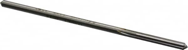 Made in USA - #22 Cobalt 6 Flute Chucking Reamer - Straight Flute, 0.151" Straight Shank, 1" Flute Length, 4" OAL - Americas Industrial Supply
