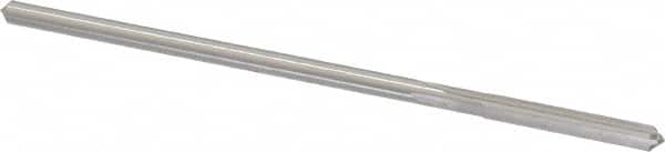 Made in USA - #25 Cobalt 4 Flute Chucking Reamer - Straight Flute, 0.143" Straight Shank, 1" Flute Length, 4" OAL - Americas Industrial Supply