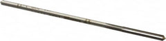 Made in USA - #31 Cobalt 4 Flute Chucking Reamer - Straight Flute, 0.112" Straight Shank, 7/8" Flute Length, 3-1/2" OAL - Americas Industrial Supply