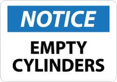 NMC - "Notice - Authorized Personnel Only", 10" Long x 14" Wide, Rigid Plastic Safety Sign - Rectangle, 0.05" Thick, Use for Security & Admittance - Americas Industrial Supply