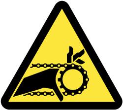 NMC - ISO Label - Black & Yellow, 4" Long x 4" High, Sign Muscle Finish - Americas Industrial Supply