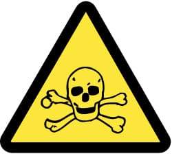 NMC - ISO Label - Black & Yellow, 2" Long x 2" High, Sign Muscle Finish - Americas Industrial Supply