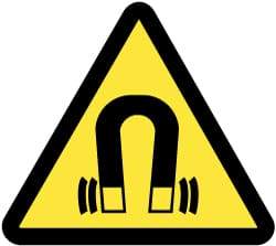 NMC - ISO Label - Black & Yellow, 2" Long x 2" High, Sign Muscle Finish - Americas Industrial Supply