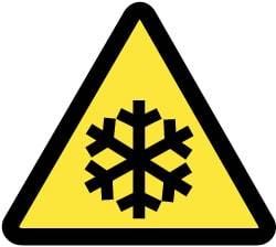 NMC - ISO Label - Black & Yellow, 2" Long x 2" High, Sign Muscle Finish - Americas Industrial Supply