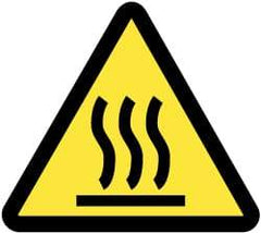 NMC - ISO Label - Black & Yellow, 2" Long x 2" High, Sign Muscle Finish - Americas Industrial Supply