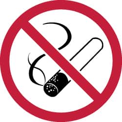 NMC - ISO Label - Black, Red & White, 4" Long x 4" High, Sign Muscle Finish - Americas Industrial Supply