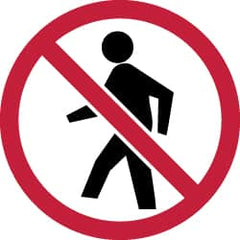 NMC - ISO Label - Black, Red & White, 4" Long x 4" High, Sign Muscle Finish - Americas Industrial Supply