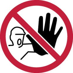 NMC - ISO Label - Black, Red & White, 4" Long x 4" High, Sign Muscle Finish - Americas Industrial Supply