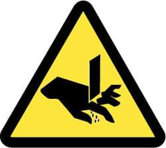 NMC - ISO Label - Black & Yellow, 4" Long x 4" High, Sign Muscle Finish - Americas Industrial Supply