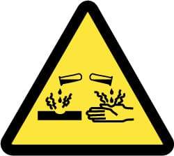 NMC - ISO Label - Black & Yellow, 4" Long x 4" High, Sign Muscle Finish - Americas Industrial Supply