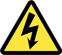 NMC - ISO Label - Black & Yellow, 4" Long x 4" High, Sign Muscle Finish - Americas Industrial Supply