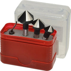 Vargus - 4 Piece, 1/2 to 13/16" Head Diam, Single End Countersink Set - Americas Industrial Supply