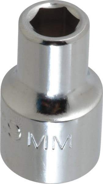 Proto - 1/2" Drive, Standard Hand Socket - 6 Points, 1-1/2" OAL, Alloy Steel, Chrome Finish - Americas Industrial Supply