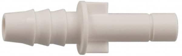 Parker - 3/8 Stem OD x 1/4 Hose Barb, Bio-Sourced Nylon 11 Push-to-Connect Tube to Barb Connector - 190 Max psi, 1/4" Stem Diam, White - Americas Industrial Supply