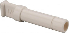 Parker - 1/4" OD, Bio-Sourced Nylon 11 Push-to-Connect Plug - 230 Max psi, White - Americas Industrial Supply