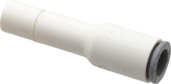 Parker - 1/4 x 5/16" OD, Bio-Sourced Nylon 11 Push-to-Connect Plug-In Reducer - 230 Max psi, 5/16" Stem Diam, White - Americas Industrial Supply