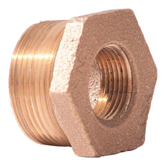 Merit Brass - Brass & Chrome Pipe Fittings Type: Hex Bushing Fitting Size: 1/2 x 1/8 - Americas Industrial Supply