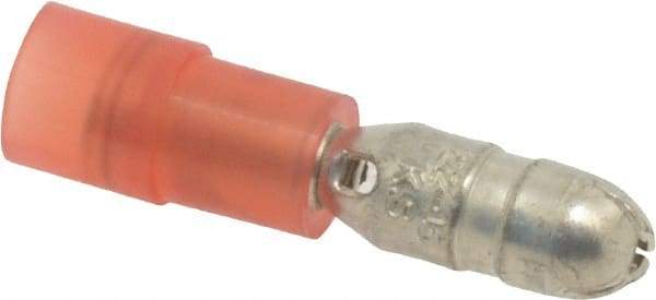 3M - 22 to 18 AWG Crimp Bullet Connector - Red Nylon Insulation - Americas Industrial Supply