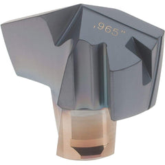 Iscar - Series ICP, 0.965" Diam Grade IC908 140° Replaceable Drill Tip - Carbide, TiAlN Finish, 24 Seat Size, Through Coolant - Americas Industrial Supply