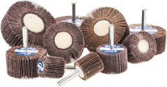Merit Abrasives - 10 Piece Flap Wheel Kit - Contains Wheels Mounted on 1/4" Shank - Americas Industrial Supply