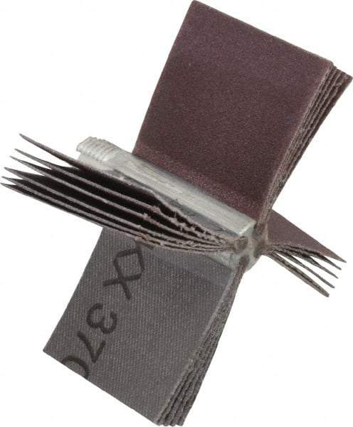 Merit Abrasives - 120 Grit, Coated, Aluminum Oxide Bore Polisher - Fine Grade, 16,000 RPM, Polishes Bores with 2-1/8 to 2-1/2" Diam - Americas Industrial Supply