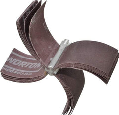 Merit Abrasives - 180 Grit, Coated, Aluminum Oxide Bore Polisher - Very Fine Grade, 10,000 RPM, Polishes Bores with 3-1/8 to 4" Diam - Americas Industrial Supply