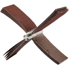 Merit Abrasives - 240 Grit, Coated, Aluminum Oxide Bore Polisher - Very Fine Grade, 10,000 RPM, Polishes Bores with 3-1/8 to 4" Diam - Americas Industrial Supply