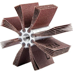 Merit Abrasives - 120 Grit, Coated, Aluminum Oxide Bore Polisher - Fine Grade, 16,000 RPM, Polishes Bores with 2 to 2-1/2" Diam - Americas Industrial Supply