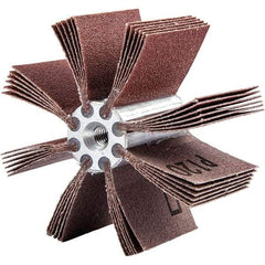 Merit Abrasives - 60 Grit, Coated, Aluminum Oxide Bore Polisher - Medium Grade, 15,000 RPM, Polishes Bores with 2-5/8 to 3" Diam - Americas Industrial Supply
