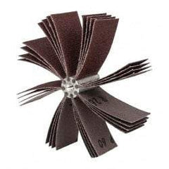 Merit Abrasives - 60 Grit, Coated, Aluminum Oxide Bore Polisher - Medium Grade, 8,000 RPM, Polishes Bores with 4-1/4 to 5-1/4" Diam - Americas Industrial Supply