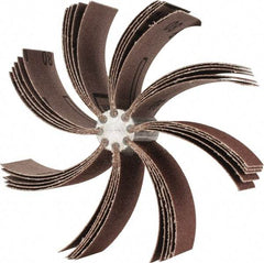 Merit Abrasives - 80 Grit, Coated, Aluminum Oxide Bore Polisher - Medium Grade, 8,000 RPM, Polishes Bores with 4-1/4 to 5-1/4" Diam - Americas Industrial Supply