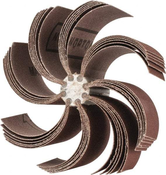 Merit Abrasives - 120 Grit, Coated, Aluminum Oxide Bore Polisher - Fine Grade, 8,000 RPM, Polishes Bores with 4-1/4 to 5-1/4" Diam - Americas Industrial Supply