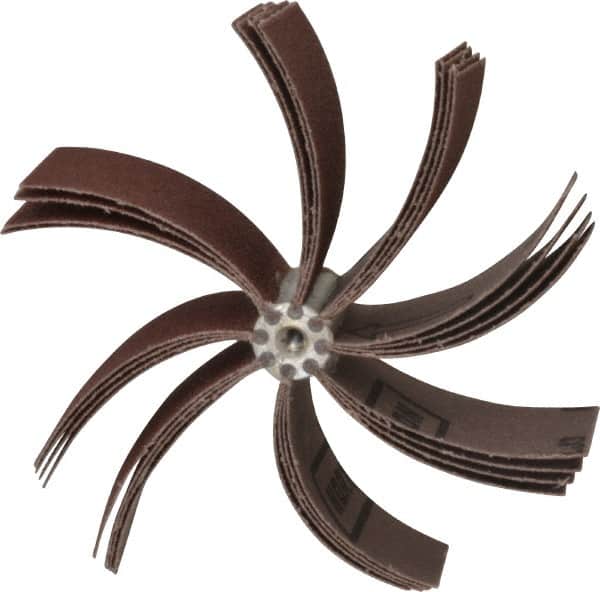 Merit Abrasives - 60 Grit, Coated, Aluminum Oxide Bore Polisher - Medium Grade, 8,000 RPM, Polishes Bores with 5-1/4 to 5-7/8" Diam - Americas Industrial Supply