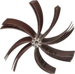 Merit Abrasives - 60 Grit, Coated, Aluminum Oxide Bore Polisher - Medium Grade, 8,000 RPM, Polishes Bores with 5-1/4 to 5-7/8" Diam - Americas Industrial Supply