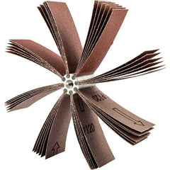 Merit Abrasives - 240 Grit, Coated, Aluminum Oxide Bore Polisher - Very Fine Grade, 8,000 RPM, Polishes Bores with 5-1/4 to 5-7/8" Diam - Americas Industrial Supply