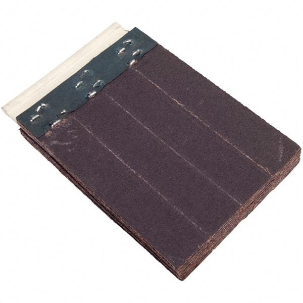 Merit Abrasives - 120 Grit, Slashed Surface, Aluminum Oxide Flex Drum Flap Wheel Refill - Fine Grade, 4" Trim Length x 2" Wide x 1/2" Thick, Resin Bond - Americas Industrial Supply