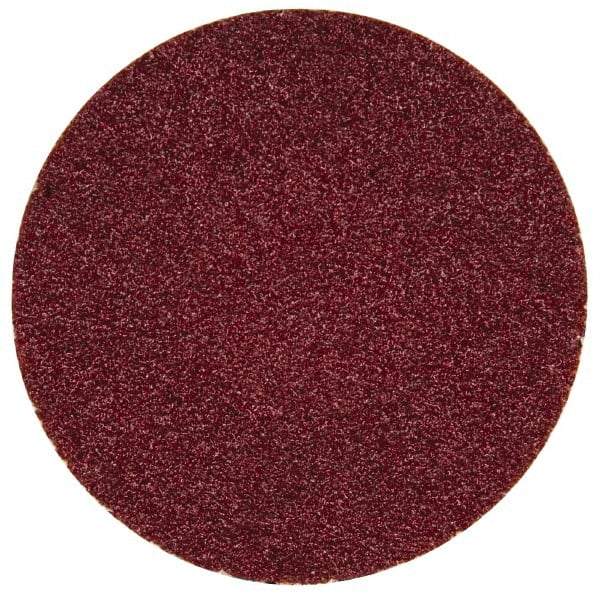 Merit Abrasives - 1-1/2" Disc Diam, 100 Grit, Zirconia Alumina Quick Change Disc - Type R Attaching System, Coated, Blue, Fine Grade, 30,000 RPM - Americas Industrial Supply